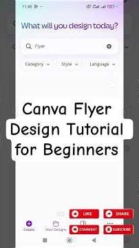 Canva Flyer Design Tutorial for Beginners #canvatutorial #howto #howtodesignattractivepostincanva