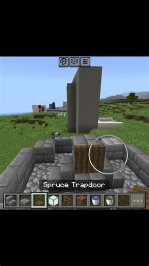 Fountain built in minecraft ✨️ #minecraft #Built #shorts #trending