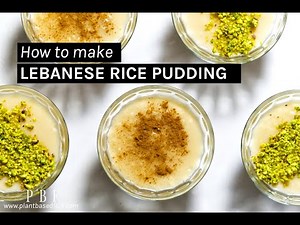 Lebanese Rice Pudding (Riz Bi Haleeb)