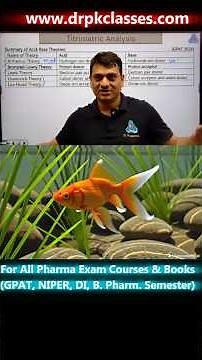 Acid Base Theories | Dr. PK Classes