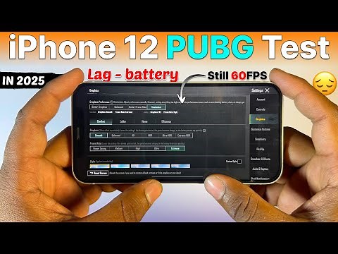 iPhone 12 Pubg Test in 2025🔥- Detailed BGMi Test FPS,Laag,Heating,Battery Test