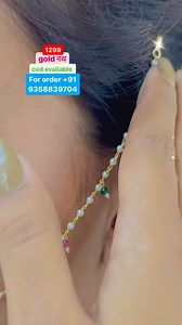 Beautiful designer gold nath ✨🌸, for order WhatsApp screenshot - 91 9358839704 #gold #nath #jewellery #goldjewellery | Khushbu Jewellery