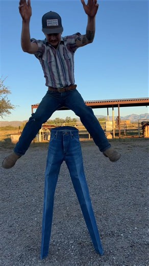 WHY COWBOYS Make Their Jeans So Stiff? 👖 #shorts