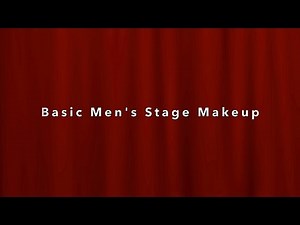Basic Men's Stage Makeup