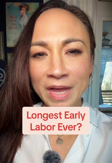 Longest early labor ever? A long early labor often means your cervix is preparing before dilation starts. That progress just is not visible yet. #thirdtrimester #laboranddelivery #birthprep #laborprep #obgyn