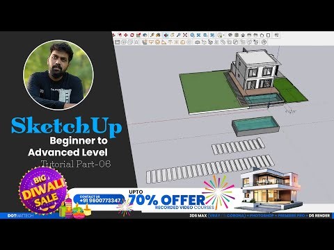 Master SKETCHUP & Vray in 30 Days, Beginner To Advanced Tutorial Part 06