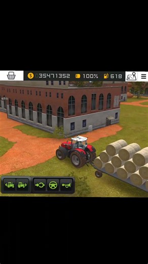 Farming Simulator 18 - Making Hay Squre Bales Gameplay ll Timelapse #fs18