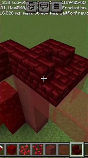 making a red house in Minecraft