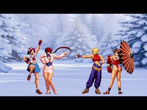 Athena & Shermie vs Mai Shiranui & Blue Mary | Epic 2v2 MUGEN Battle