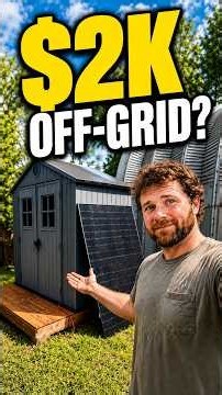 I Built a Portable Off-Grid Solar Shed in 4 Hours for Under $2,000! #solarpower #diy