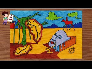 How to draw surreal paintings inspired by a work of art | Surrealistic Painting | Fine Arts 9 boo...