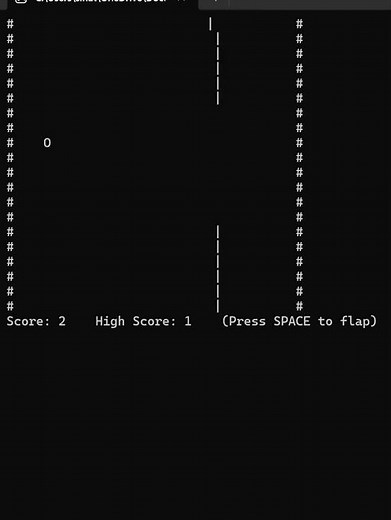 Want to learn how to make this Flappy Bird game using C++? See my latest video #coding #flappybird