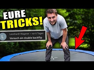 Ich mache EURE TRICKS auf dem MÜLL TRAMPOLIN!