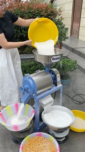 Fast Processing with Uniform Flour, Saving Time and Labor! 🚀 #grinder #machine#backbone#agriculture