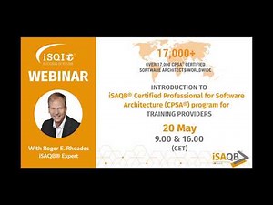Introduction to the iSAQB® CPSA® certification program for Training Providers