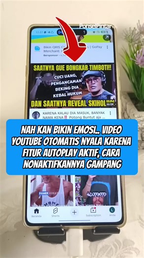 Nah kan bikin emosi.. video YouTube otomatis nyala karena fitur autoplay aktif, cara nonaktifkannya gampang #trikandroid #tipsdantrik #tutorial #tutorialhp #android