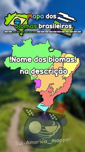 Mapa dos biomas brasileiros #geografia #mapguide #mapping #mapper #biomas #geography #mapas #maps