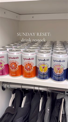 Much needed restock of all my favorites 😍 @Spindrift @POLAR!!! @LaCroix Sparkling Water @Diet Coke @Ocean Spray Inc. #drinks #mocktails #restock #pantryorganization #fyp