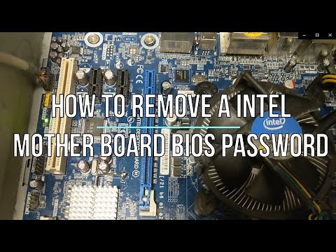 How to remove a Intel Mother board BIOS Password