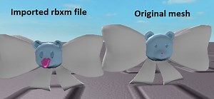 Rbxm files stretching my meshes?