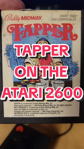 Tapper Atari 2600 #tapper #sega #ballymidway #bally #midway #atari2600 #activision #80s #game #atari800 #atari400 #atari #atari5200 #atari7800 #fyp #atarigames #games #bonus #foryoupage #thevideogamecollector #williams #videogames #retro #retrogaming #retrogamer #gaming #retrogames #console #cartridge #game #intellivision #nintendo #c64 #commodore #ti994 #xbox #psone #ps #tg16 #coleco #cosplay #gamergirl #gamingtips #switch #ps5 #vcs #atarivcs #colecovision #atarisports #vintagegames #gamingtric