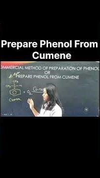 Prepare Phenol From Cumene (Isopropylbenzene) Or Commercial Method Of Preparation Of Phenol Class 12