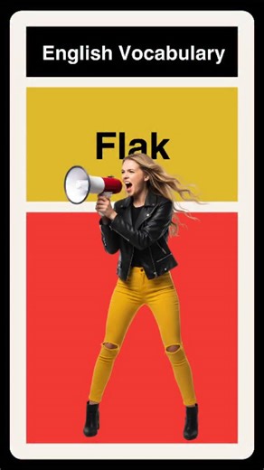 Word of the day : Flak | WordCraft Academy