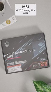 MSI X870 Gaming Plus WiFi Motherboard, ATX - Supports AMD Ryzen 9000/8000 / 7000 Processors, AM5-60A SPS VRM, DDR5 Memory Boost 8200+ MT/s (OC), PCIe 5.0 x16 & 4.0 x16, M.2 Gen5, Wi-Fi 7, 5G LAN