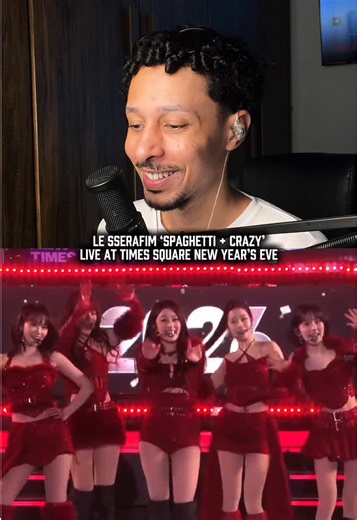 LE SSERAFIM Live Performance at Times Square New Year