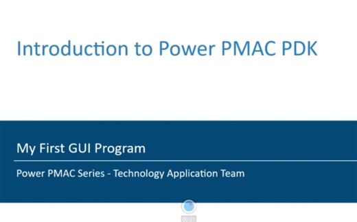 Introduction to Power PMAC PDK
