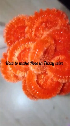 How to make Rose in fuzzy wire #tutorial #diy