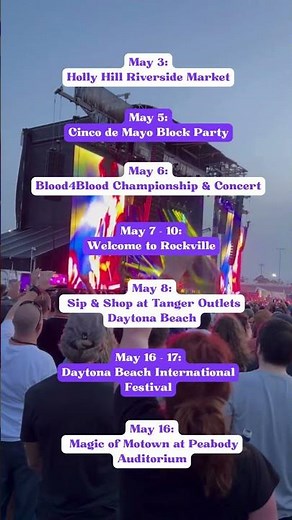 May 2026 Events | Daytona Beach, Florida