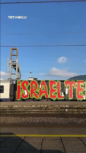 Train in Antwerp spotted with ‘Israel terrorist state’ graffiti