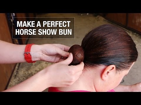 Horse Show Hair Bun Tutorial
