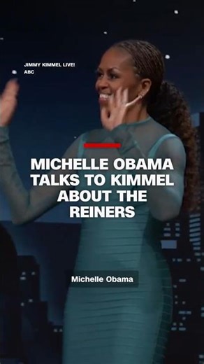 Michelle Obama talks to Kimmel about the Reiners
