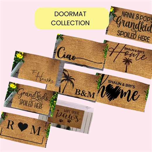 Hola Coir Doormat – Hand-painted Welcome Mat, Housewarming Gift - Etsy Australia