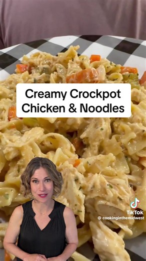 Replying to @ev_o_82 Let’s take a closer look at the nutrients in this Creamy Crockpot Chicken and Noodles! The full recipe can be found in the caption on the original video. Technical notes for ultra nutrient nerds: I did the math for 4 servings (the creator says this serves 4 to 5). @Luke Brown #nutrivore #crockpotrecipes #kidfriendlyrecipe