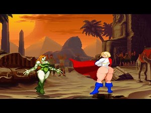 POWER GIRL vs POISON IVY - Super Epic Fight - DC Mugen Comics Tribute