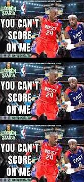 2013 NBA All-Star Game when Kobe put the Mamba Mentality on display head up against LeBron. #kobe