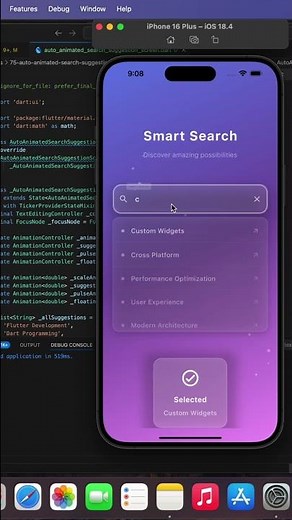 Auto Animated Search Suggestion in #flutter]