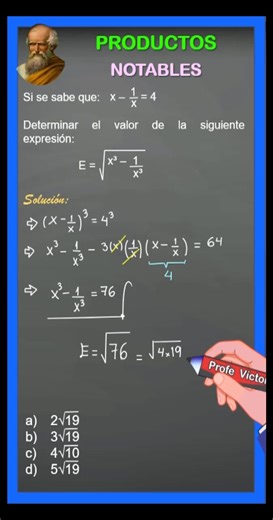 PRODUCTOS NOTABLES #algebra | Profe Casas