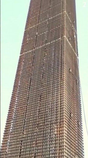 Proses pembuatan rangka bangunan super besar menggunakan besi yang sangat kuat #shorts