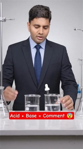 Acid + Base = ? 😲 | Neutralization Reaction | Chemistry Short #shorts_feed