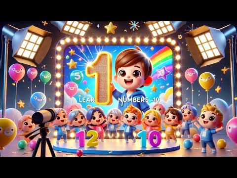 Learn Numbers 1 to 10 for Kids 🎉 | Fun Counting Cartoon Animation | Kids Learning Video