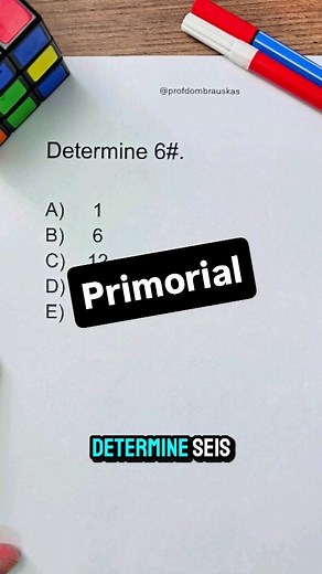 6 primorial! #concursos #matemática | Profdombrauskas