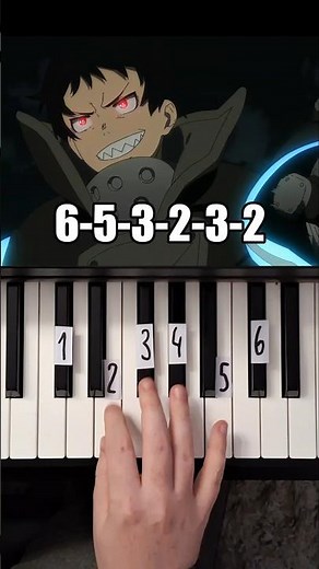 Inferno Fire Force Opening Piano Tutorial #shorts