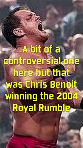Chris Benoit Wins 2004 WWE Royal Rumble!