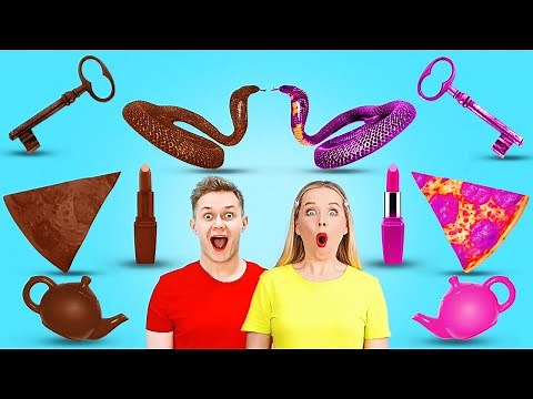 CHOCOLATE VS REAL FOOD CHALLENGE || Last To STOP Eating Wins!100 Layers of Chocolate by 123 GO!FOOD