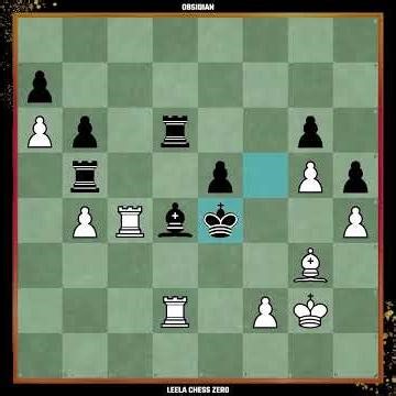 Two chess AI Lc0 vs Obsidian, big fight for win #chess #chessai