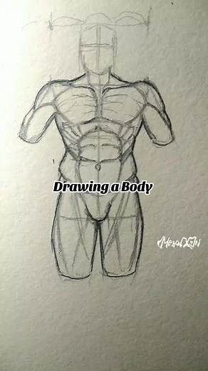 Easy Male Body Anatomy Drawing Tutorial